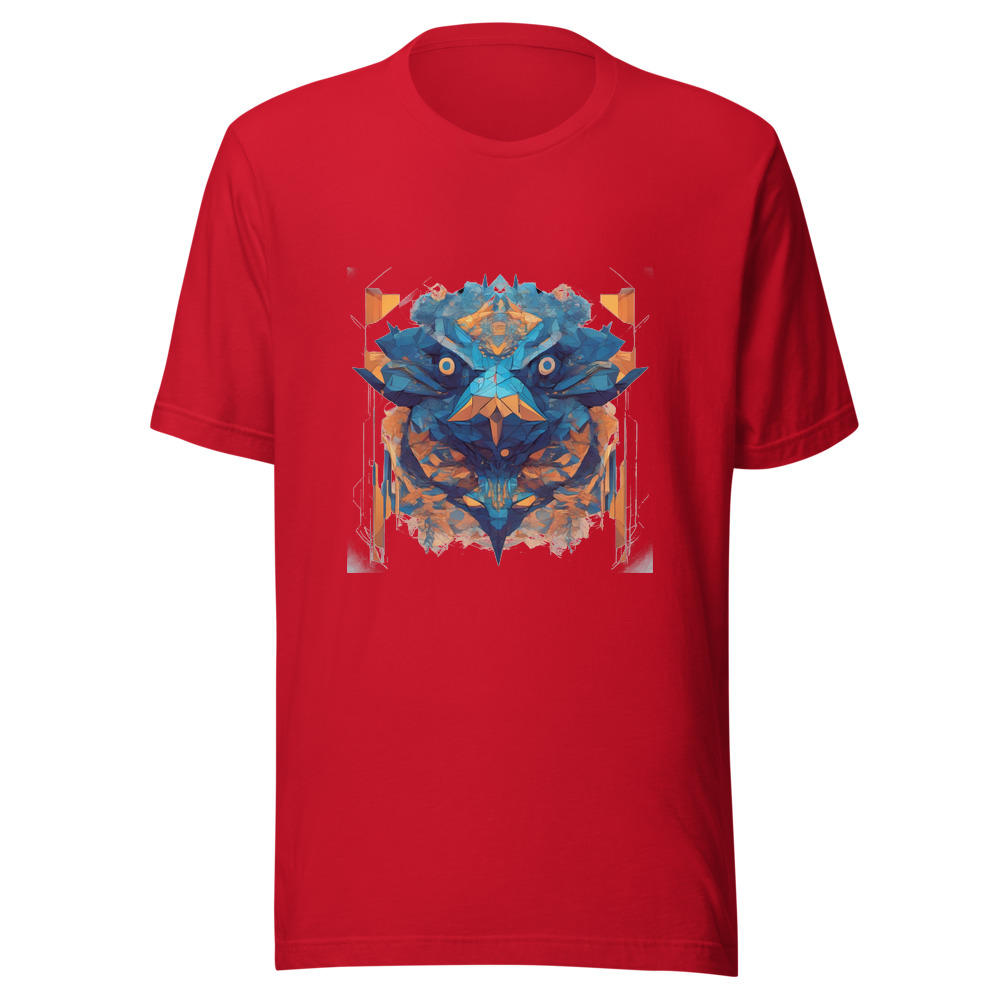 Red T-Shirt with print art