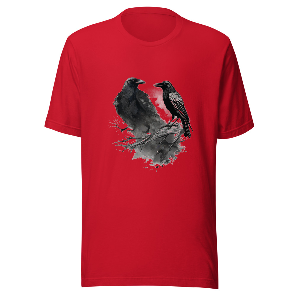 Red T-Shirt with print art