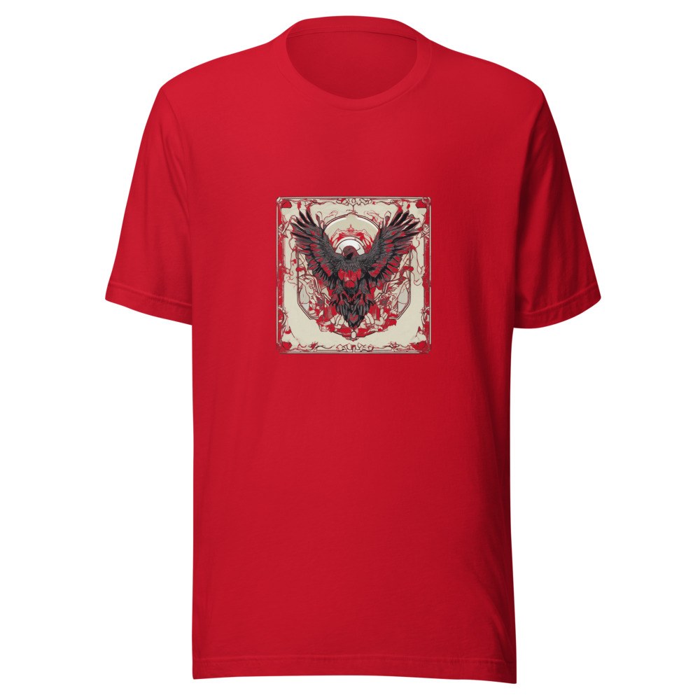 Red T-Shirt with print art