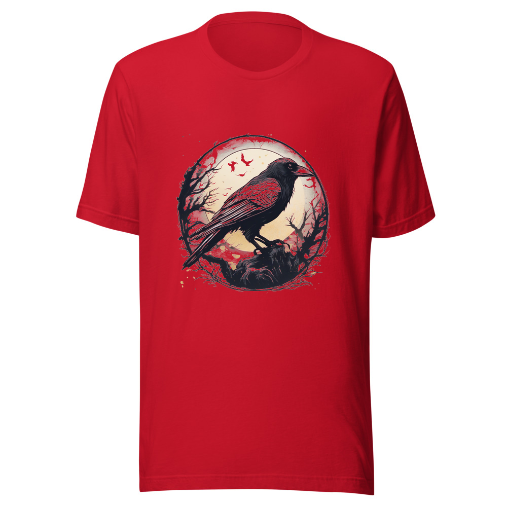 Red T-Shirt with print art