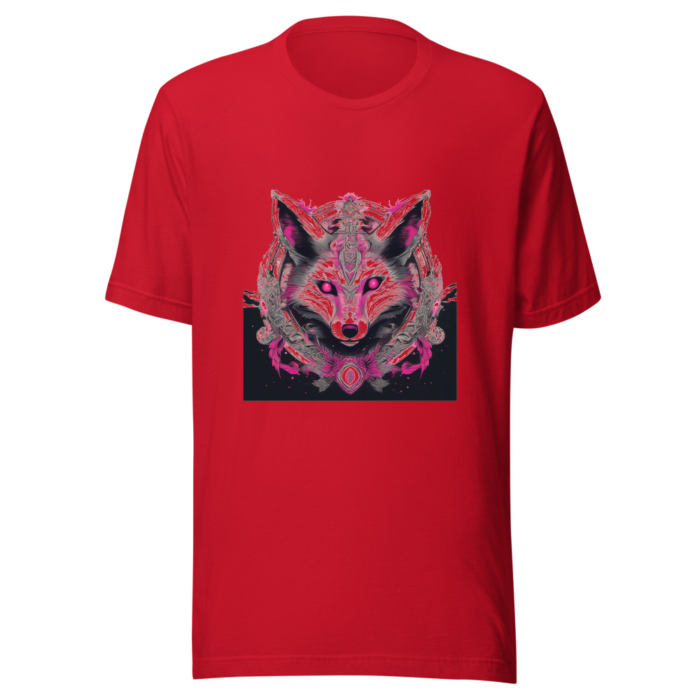 Red T-Shirt with print art