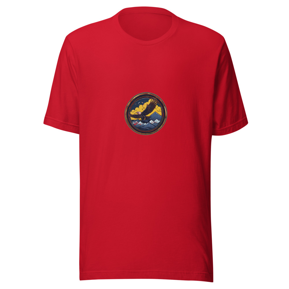 Red T-Shirt with print art