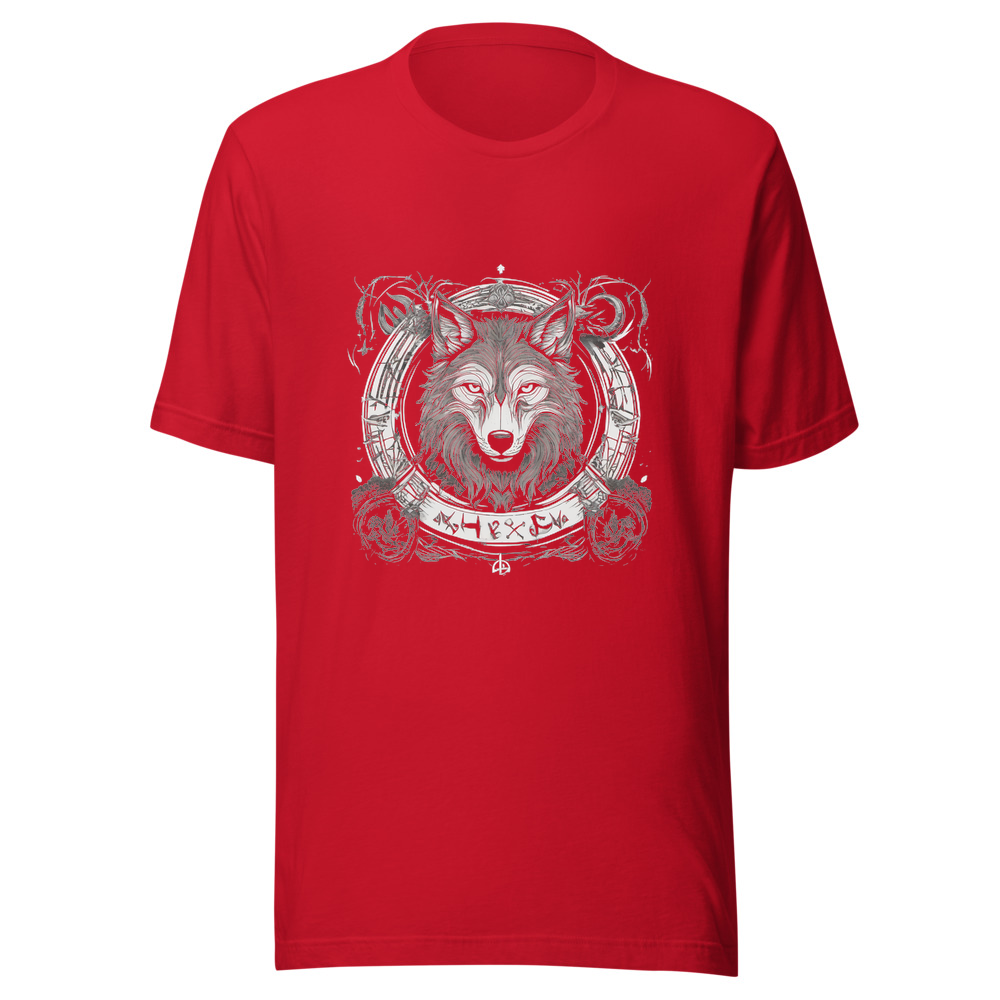 Red T-Shirt with print art