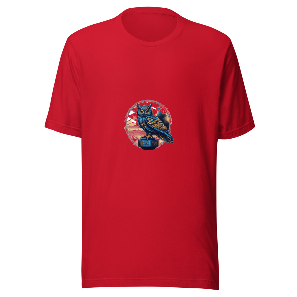 Red T-Shirt with print art
