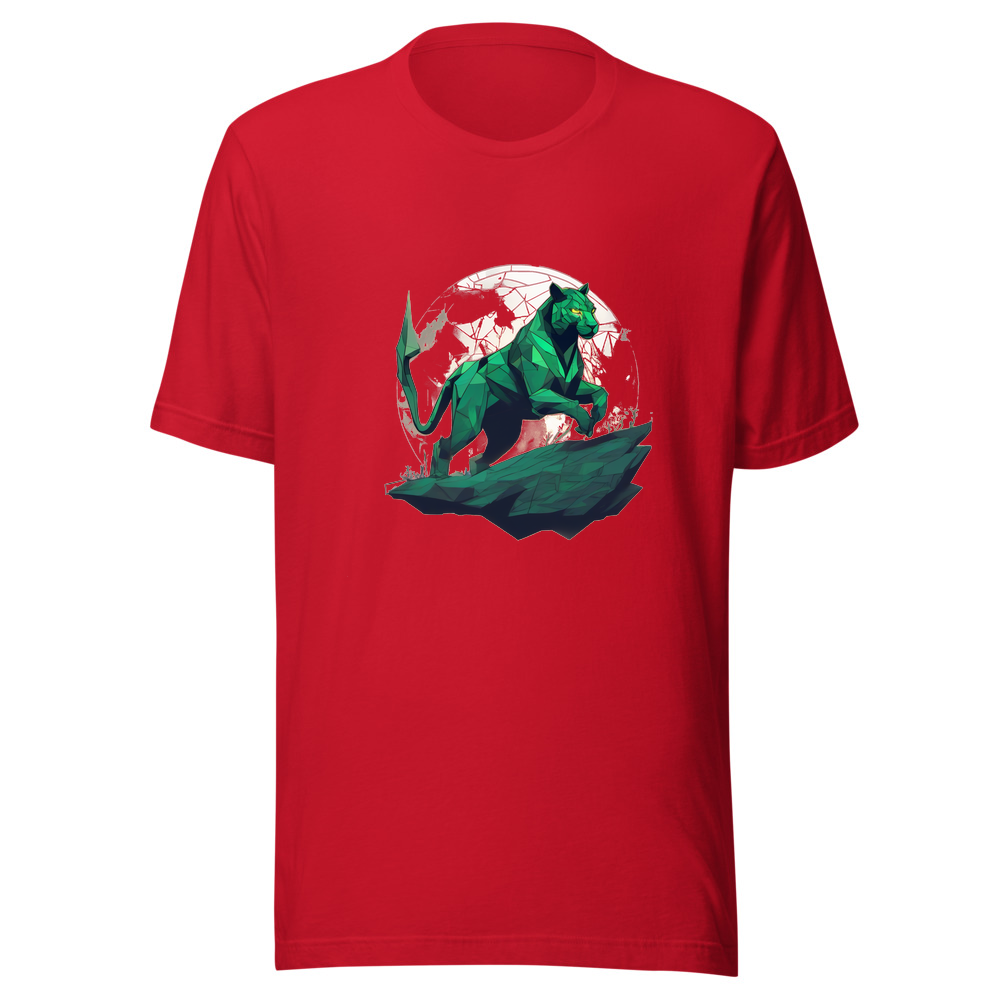 Red T-Shirt with print art