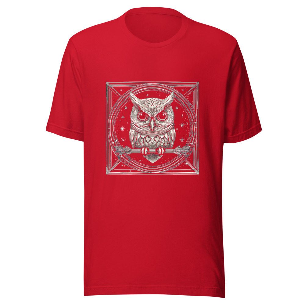 Red T-Shirt with print art