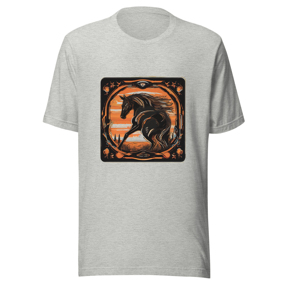 Sport Grey T-Shirt with print art