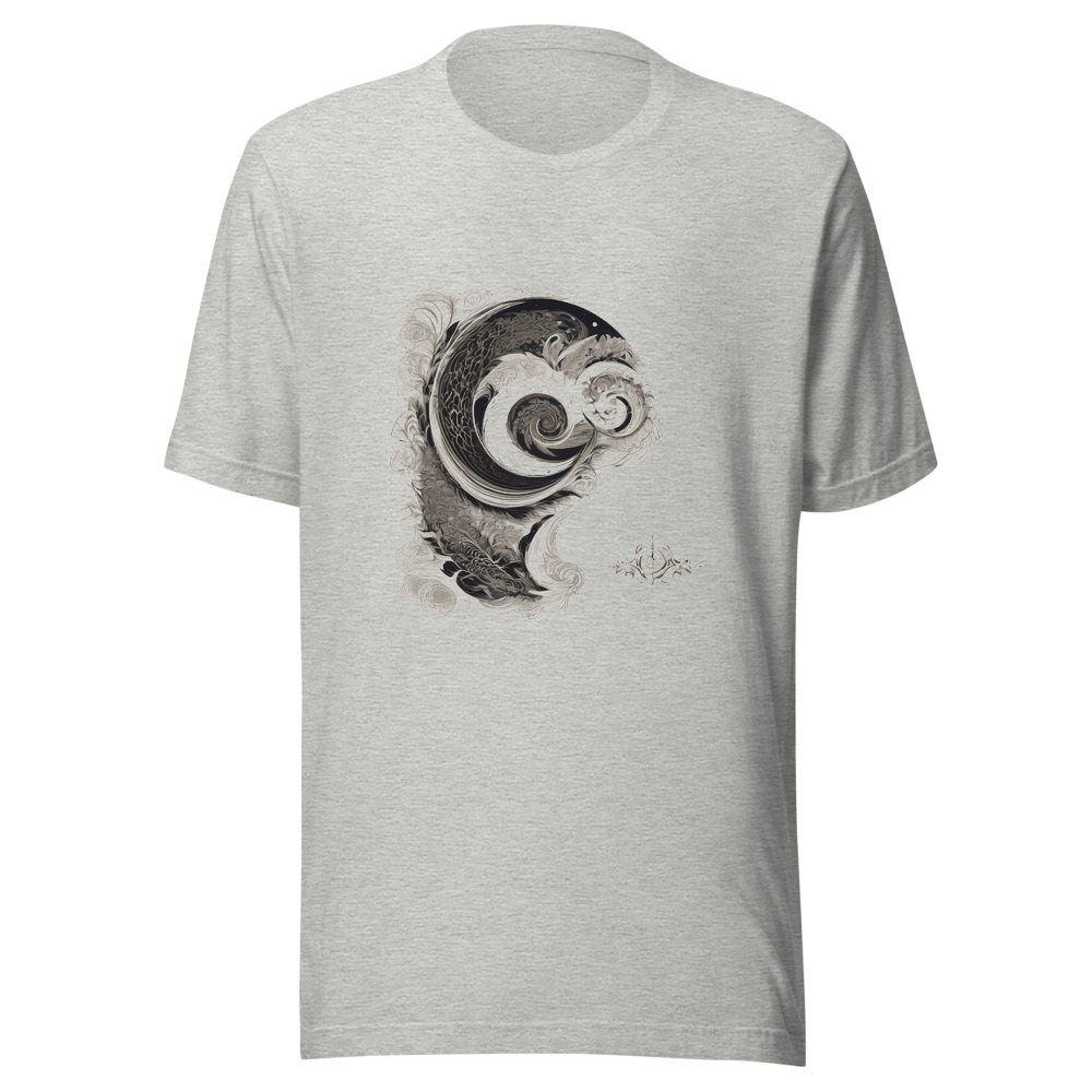 Sport Grey T-Shirt with print art