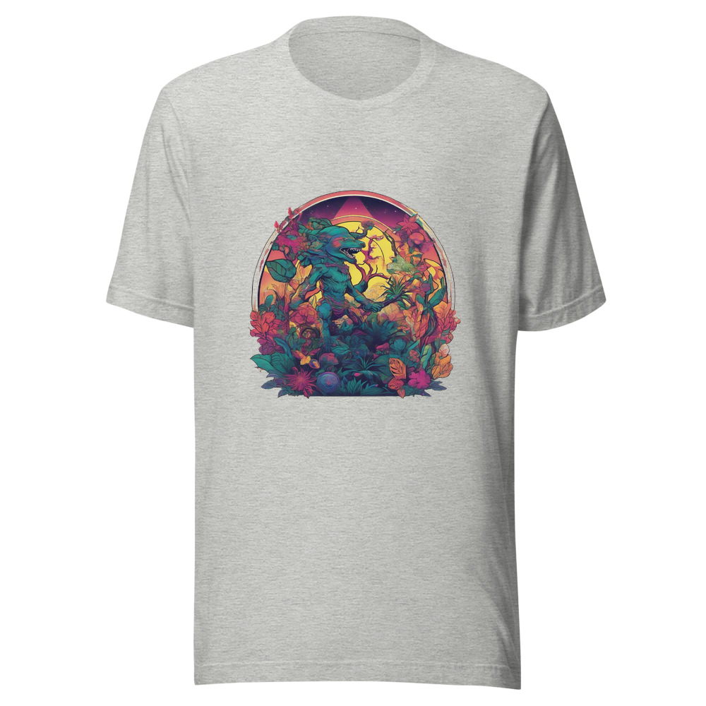 Sport Grey T-Shirt with print art
