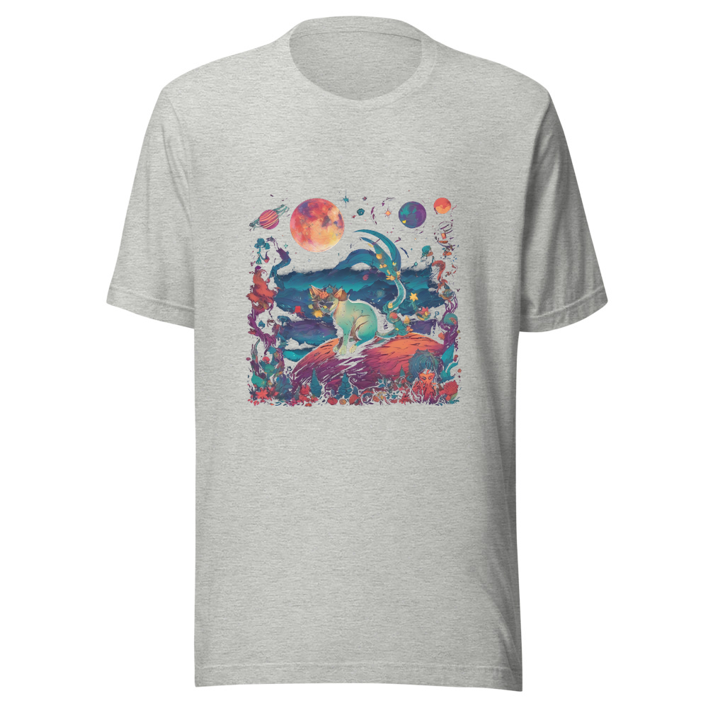 Sport Grey T-Shirt with print art