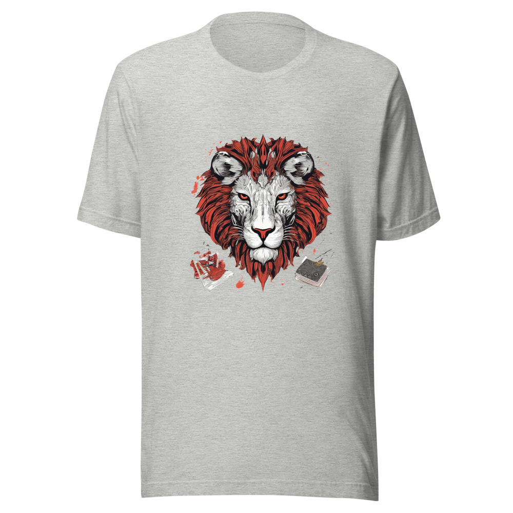 Sport Grey T-Shirt with print art