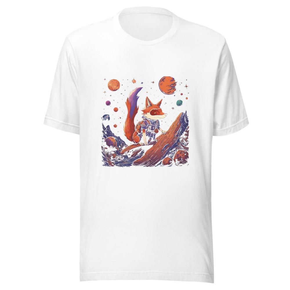 White T-Shirt with print art