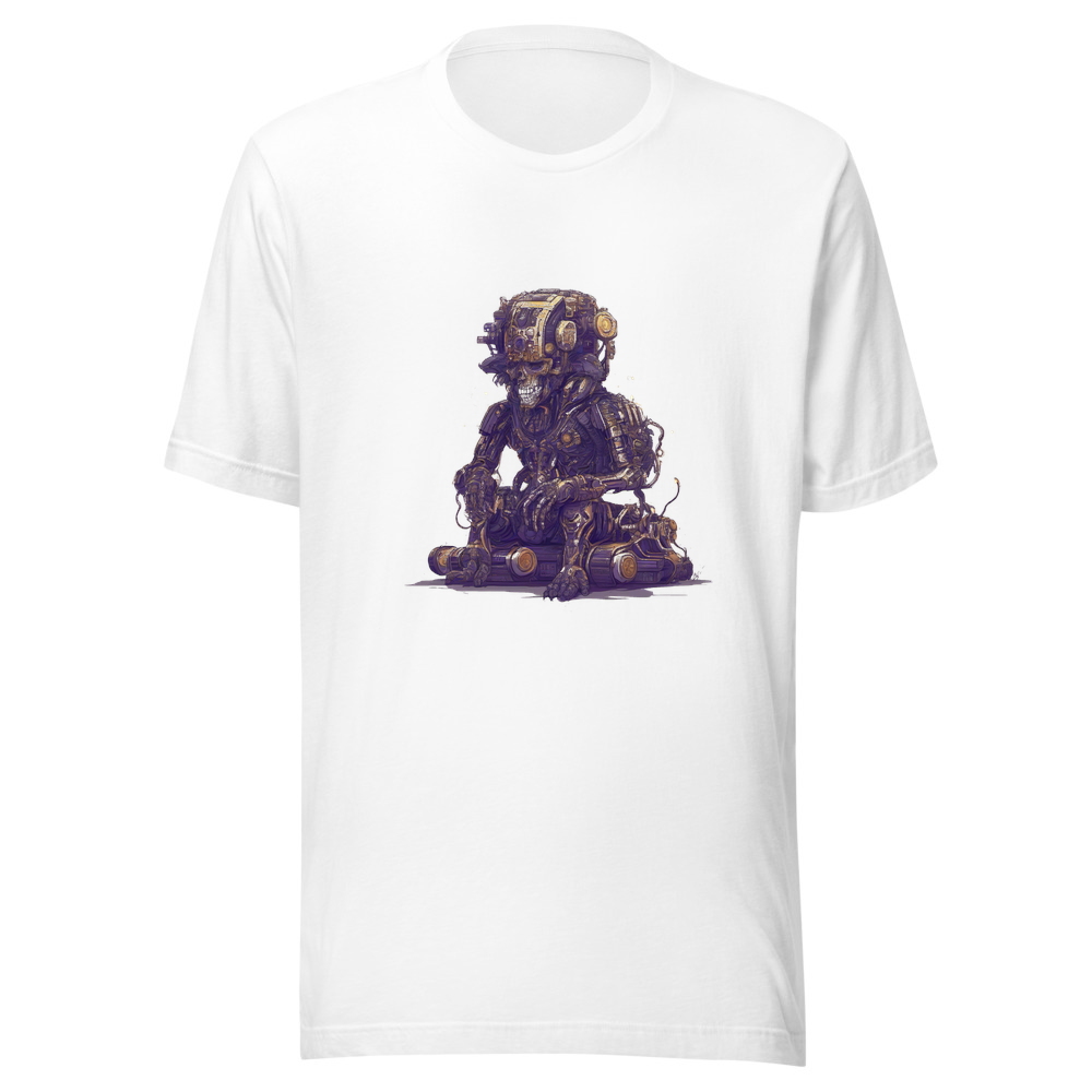 White T-Shirt with print art