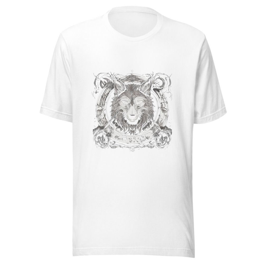 White T-Shirt with print art