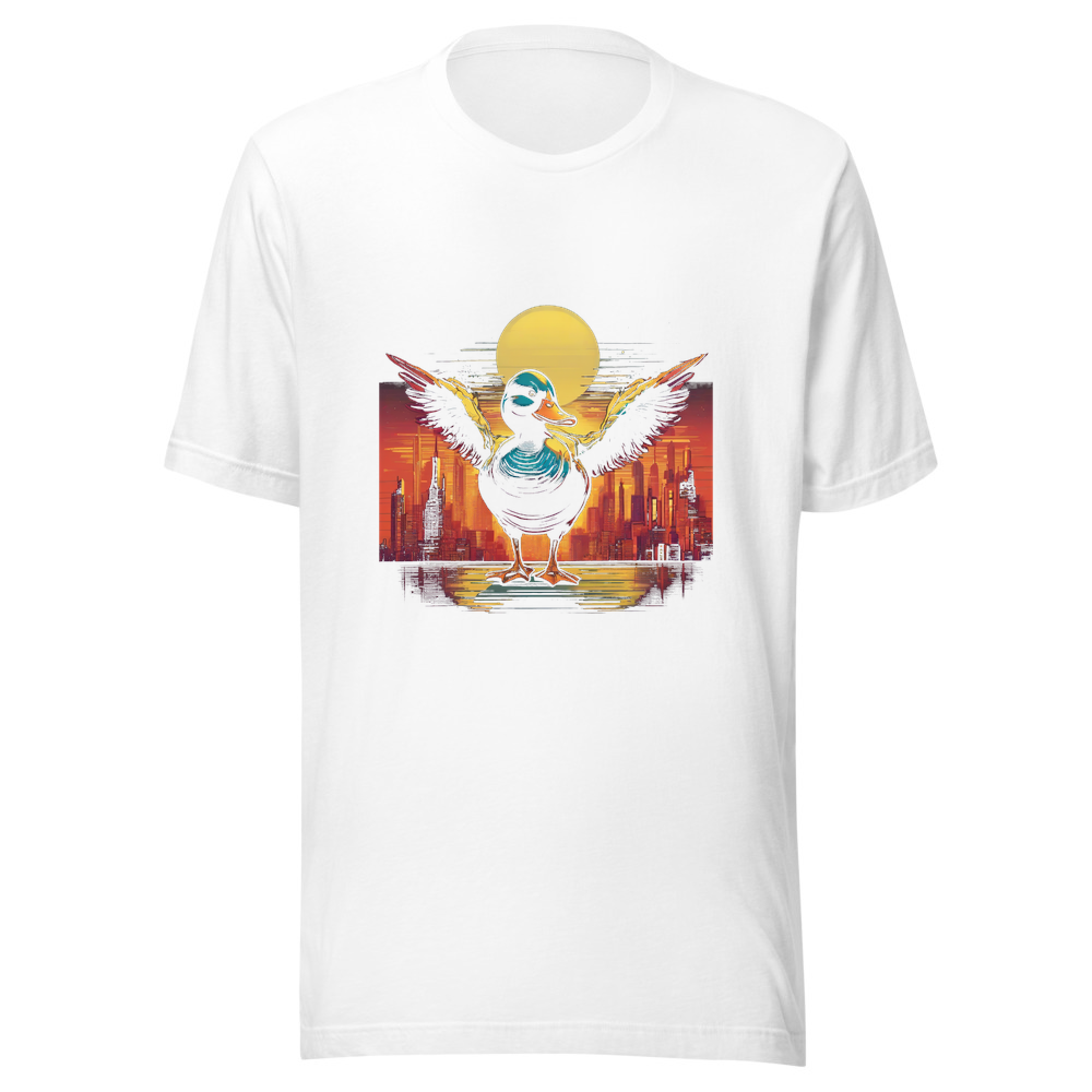 White T-Shirt with print art