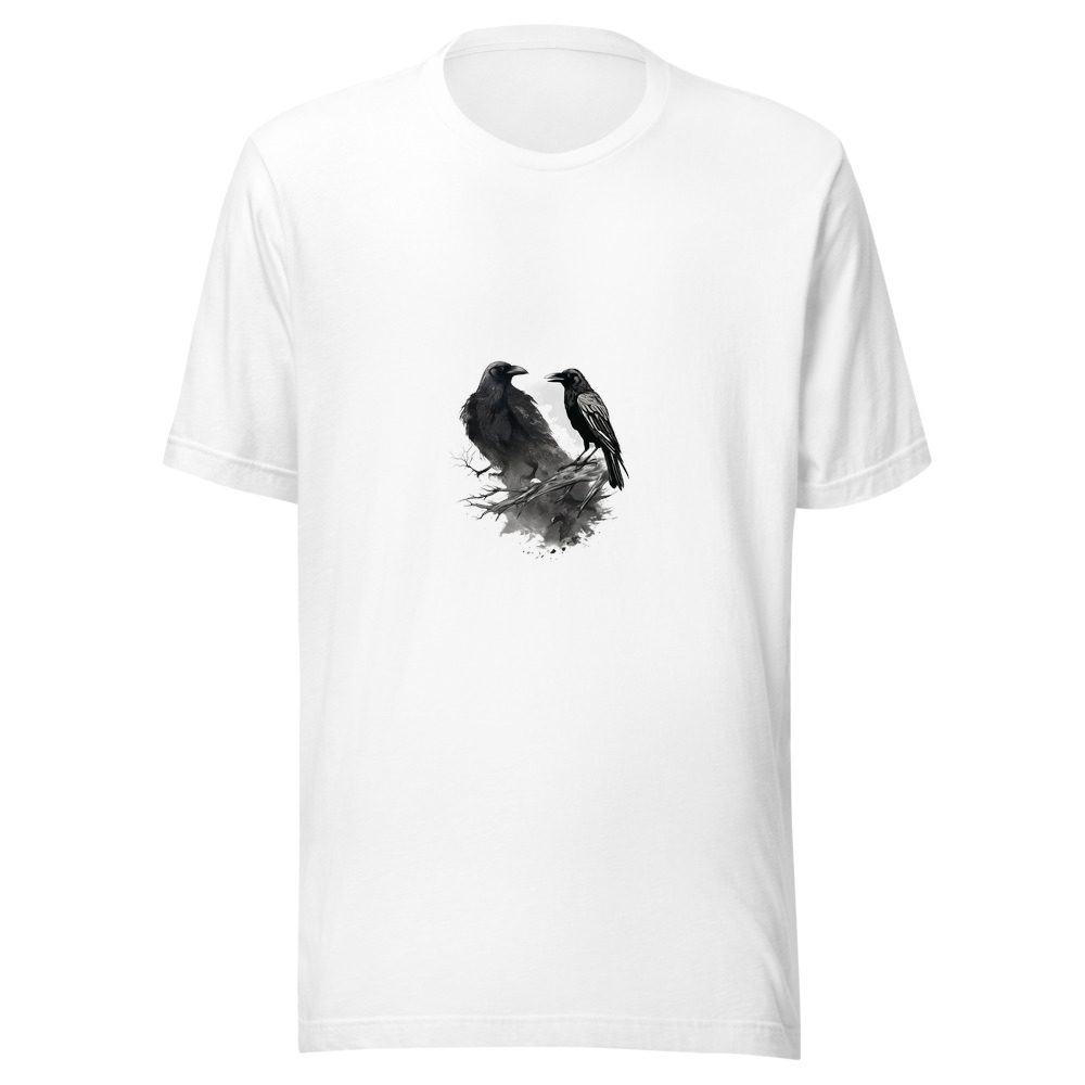 White T-Shirt with print art