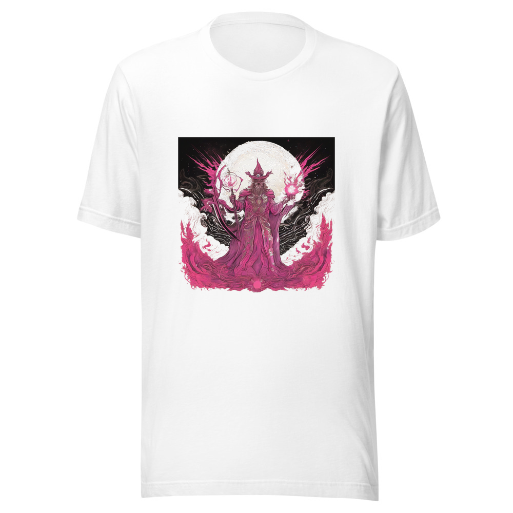 White T-Shirt with print art