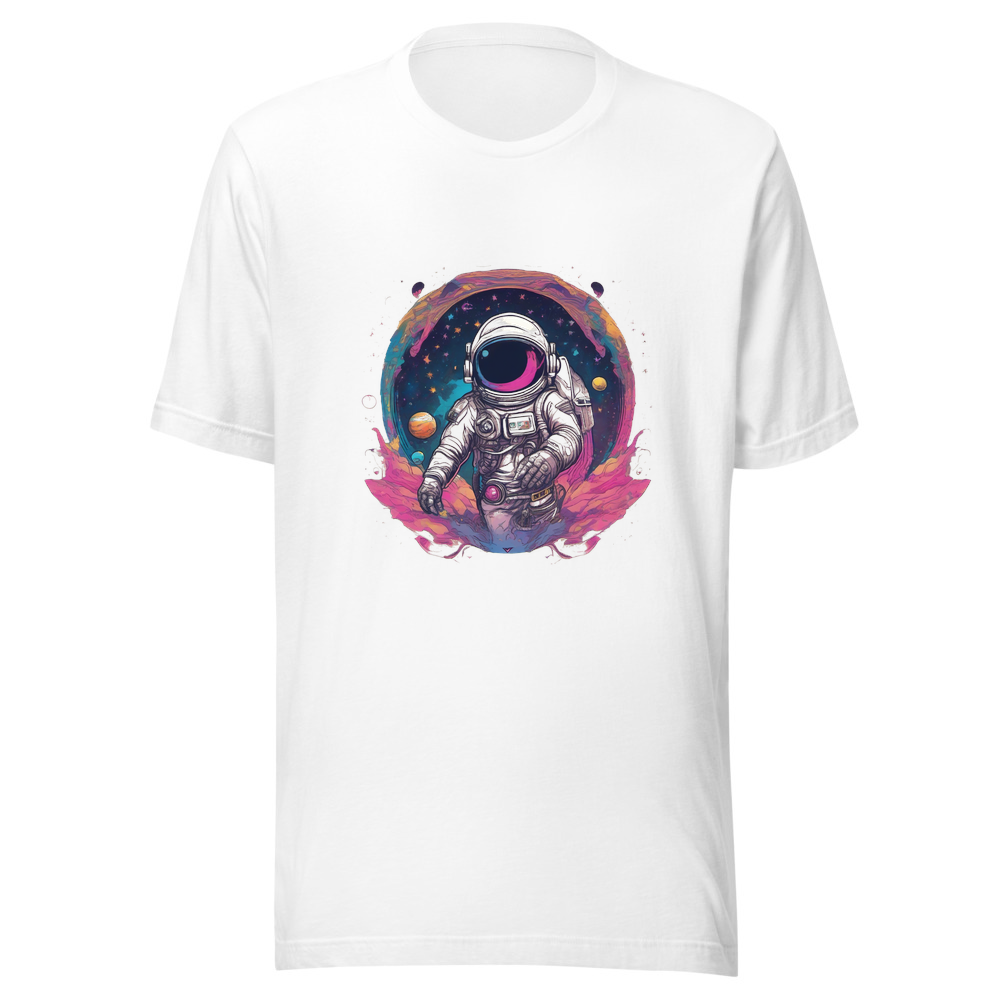 White T-Shirt with print art