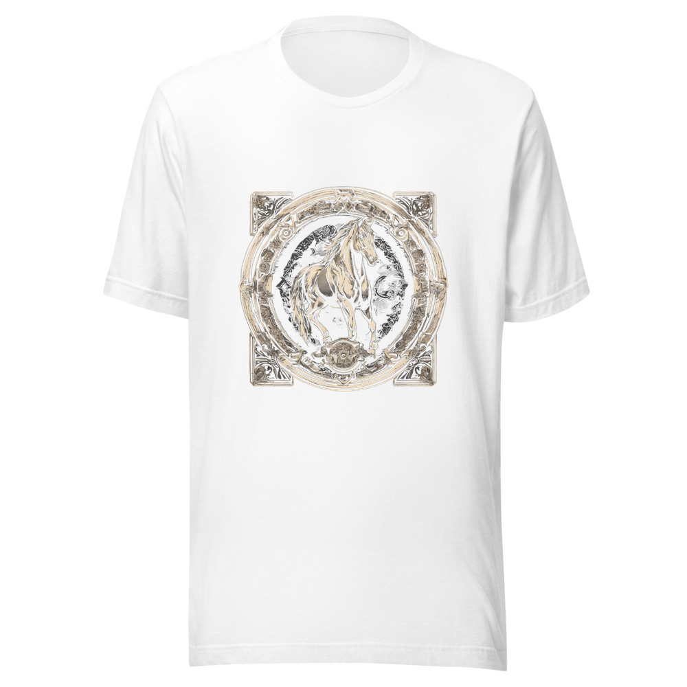 White T-Shirt with print art