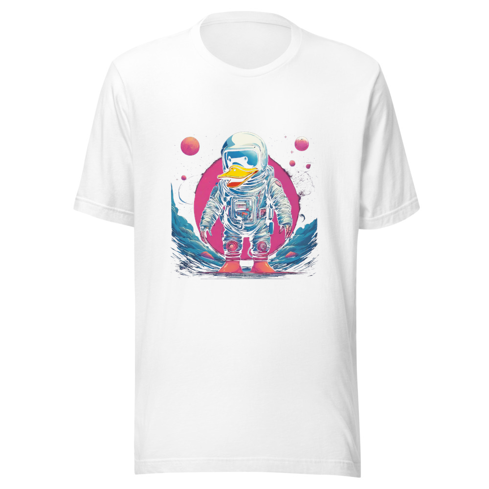 White T-Shirt with print art