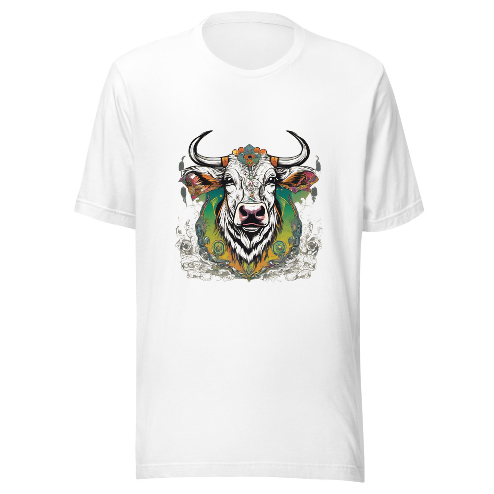 White T-Shirt with print art