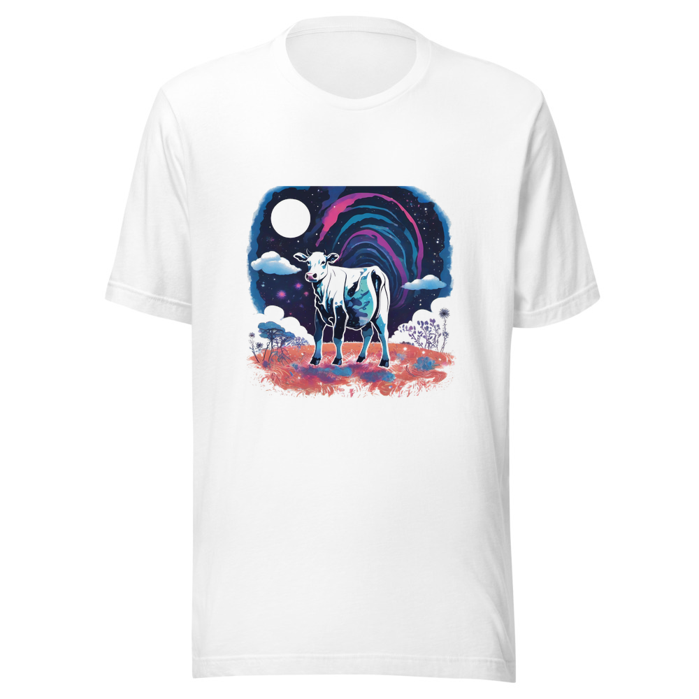 White T-Shirt with print art