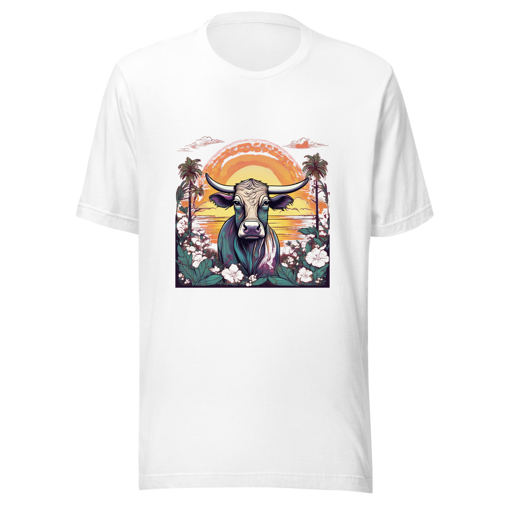White T-Shirt with print art