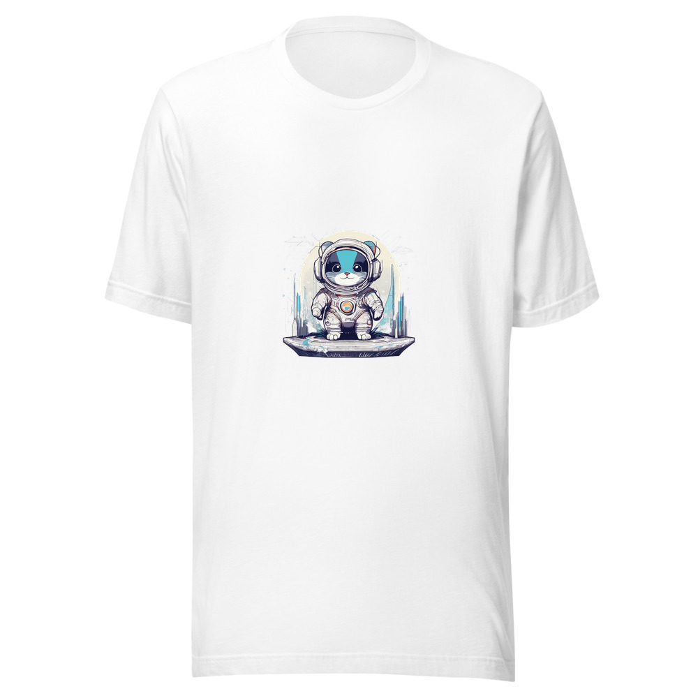 White T-Shirt with print art