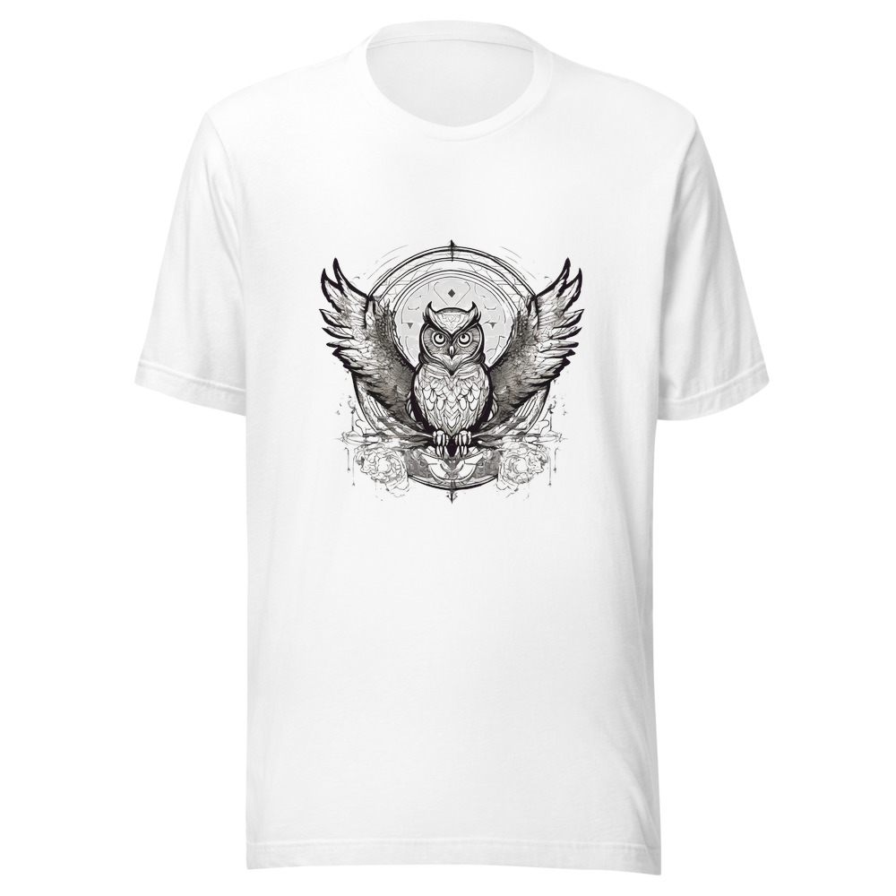 White T-Shirt with print art