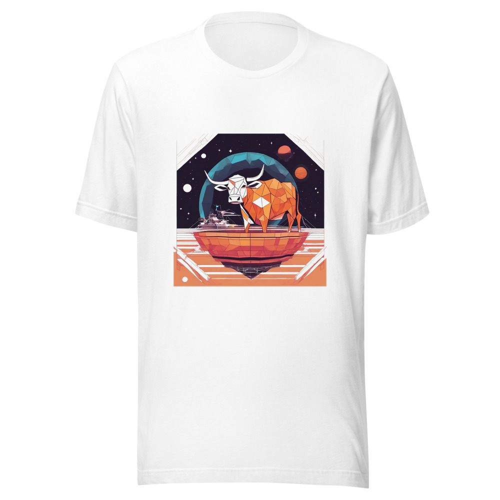White T-Shirt with print art