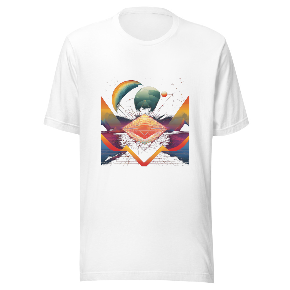 White T-Shirt with print art