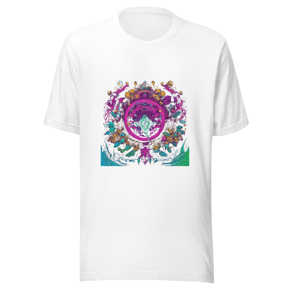 White T-Shirt with print art