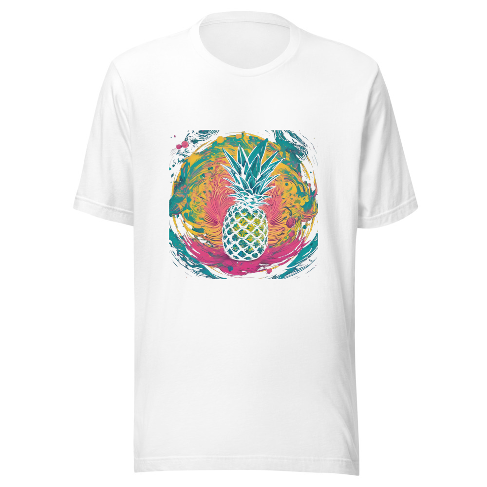 White T-Shirt with print art