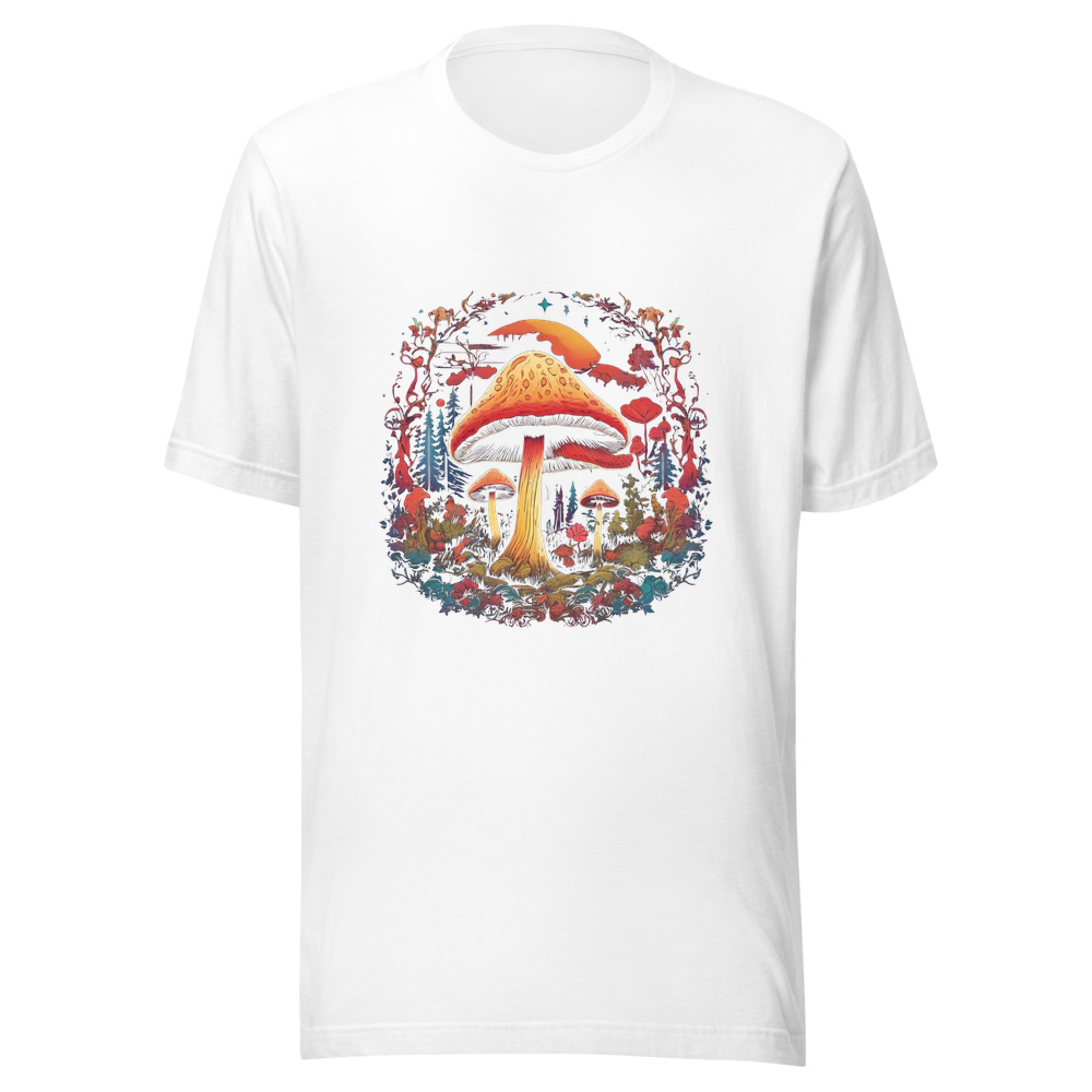 White T-Shirt with print art