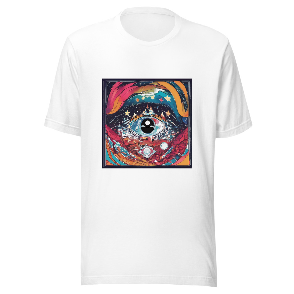 White T-Shirt with print art