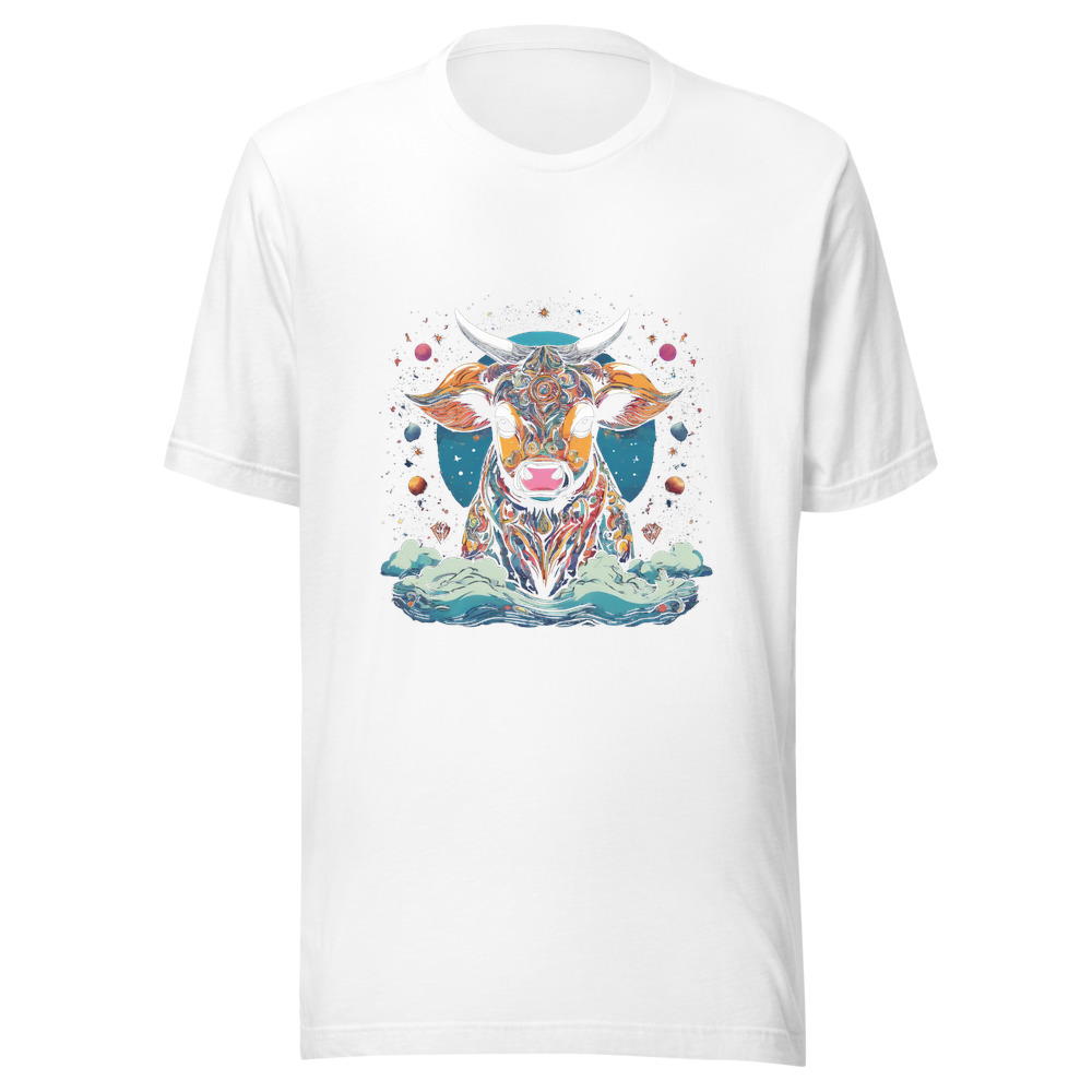 White T-Shirt with print art
