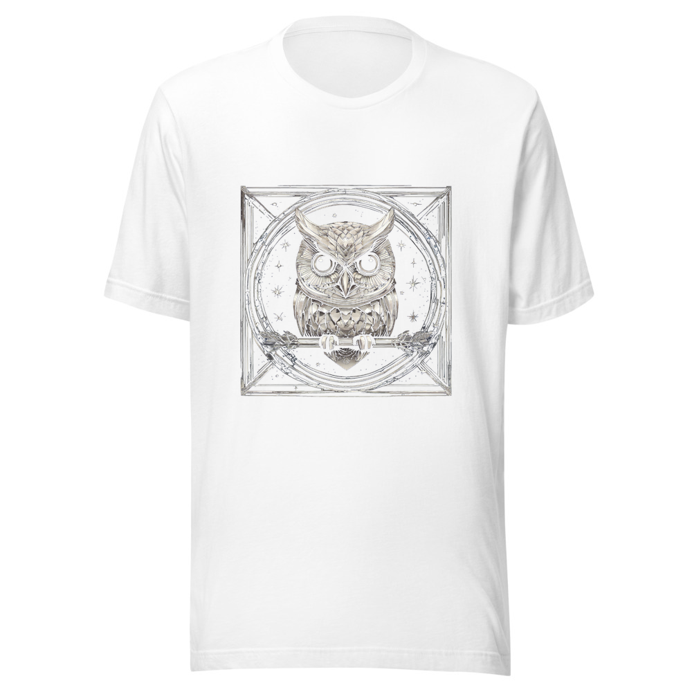 White T-Shirt with print art