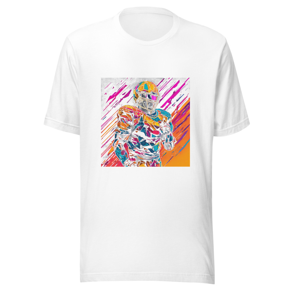 White T-Shirt with print art