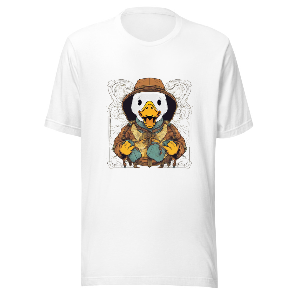 White T-Shirt with print art