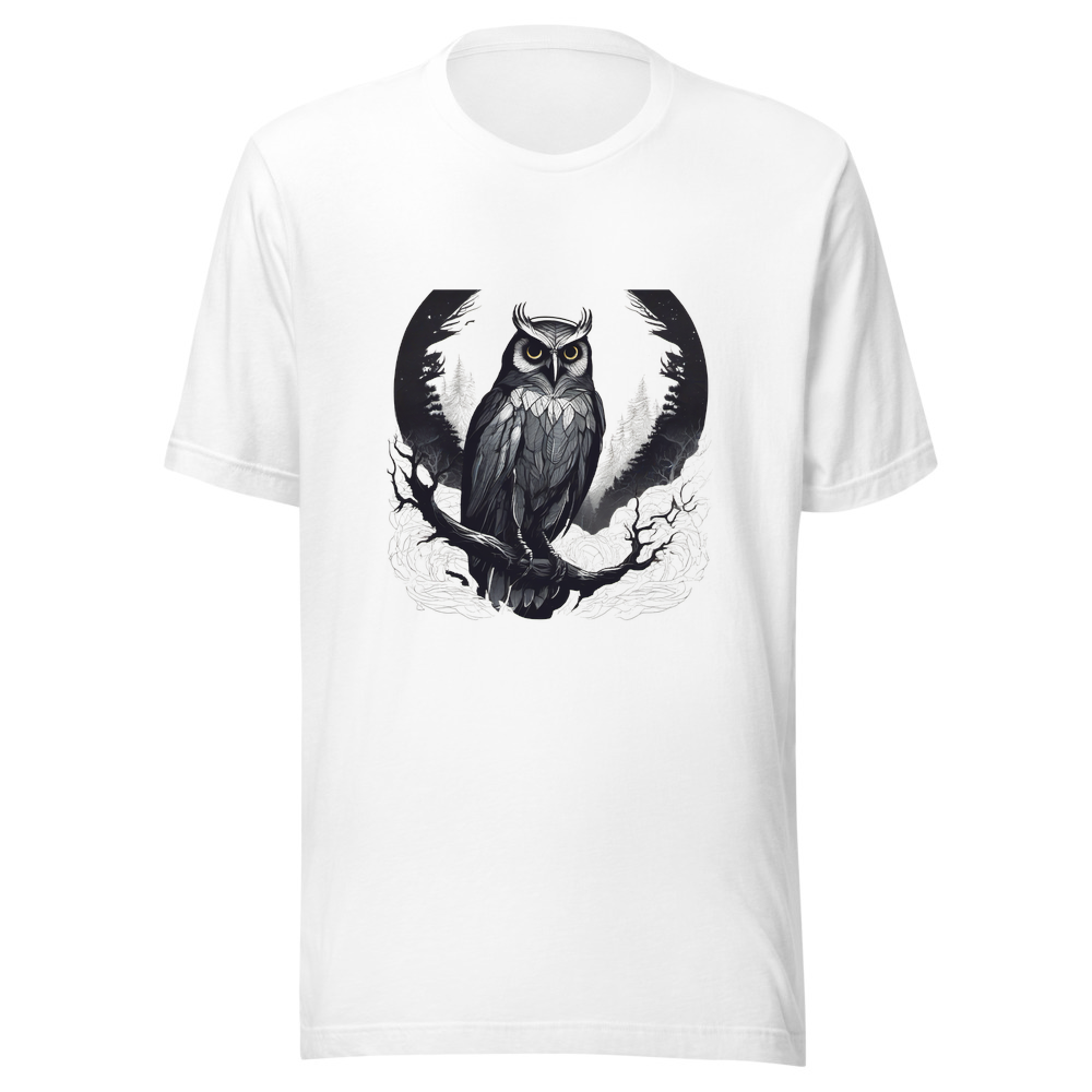 White T-Shirt with print art