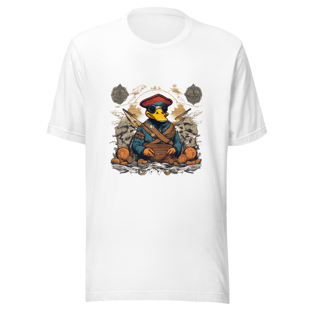 White T-Shirt with print art