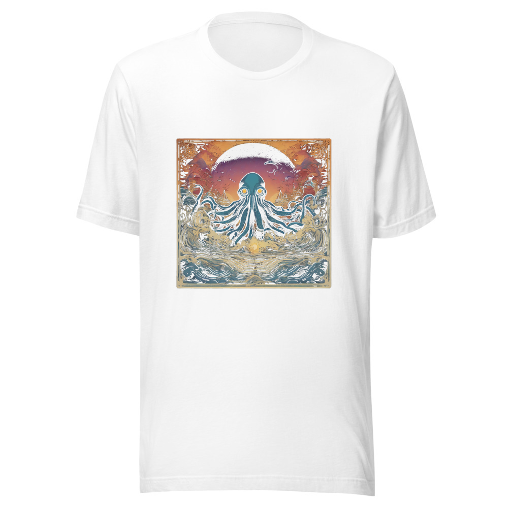 White T-Shirt with print art