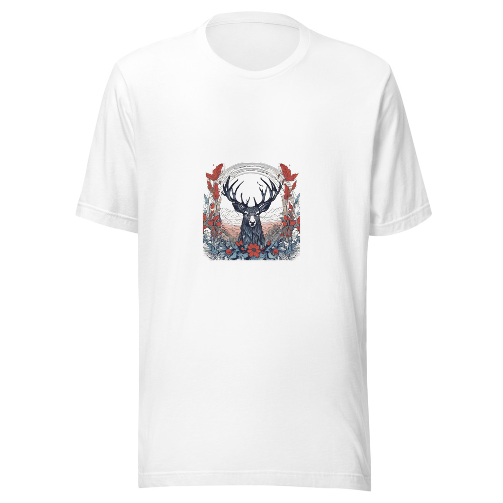 White T-Shirt with print art