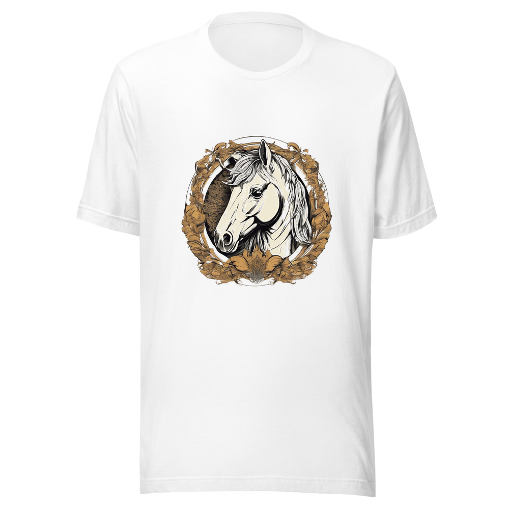 White T-Shirt with print art