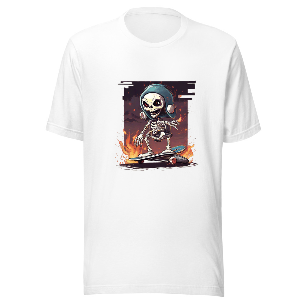White T-Shirt with print art