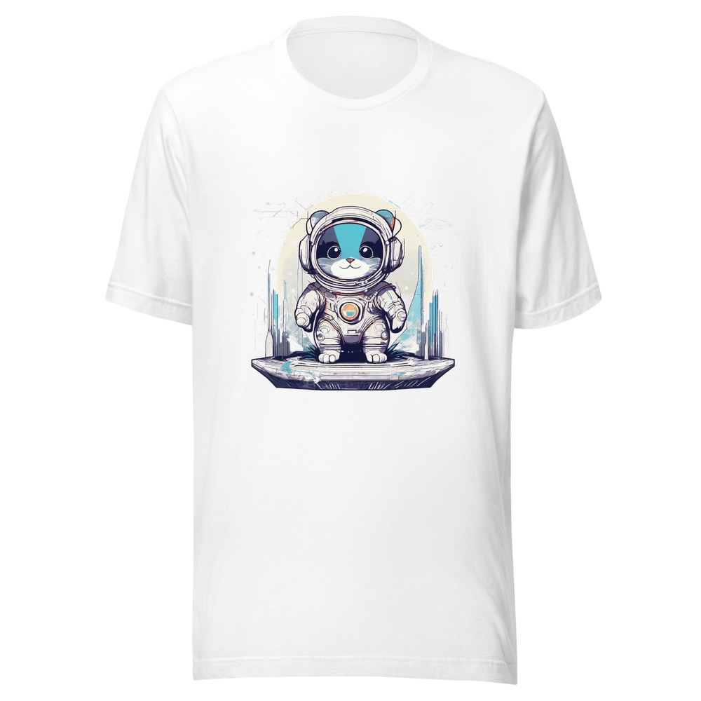 White T-Shirt with print art
