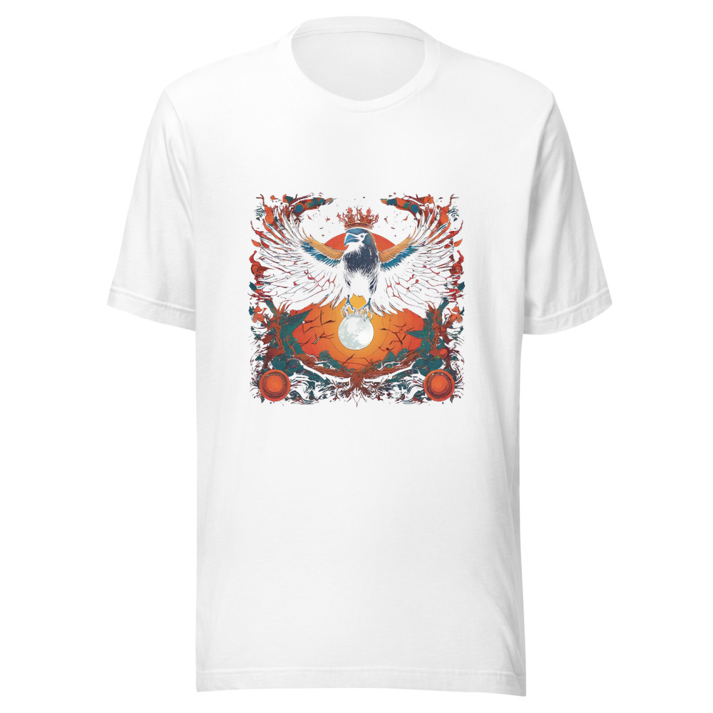 White T-Shirt with print art