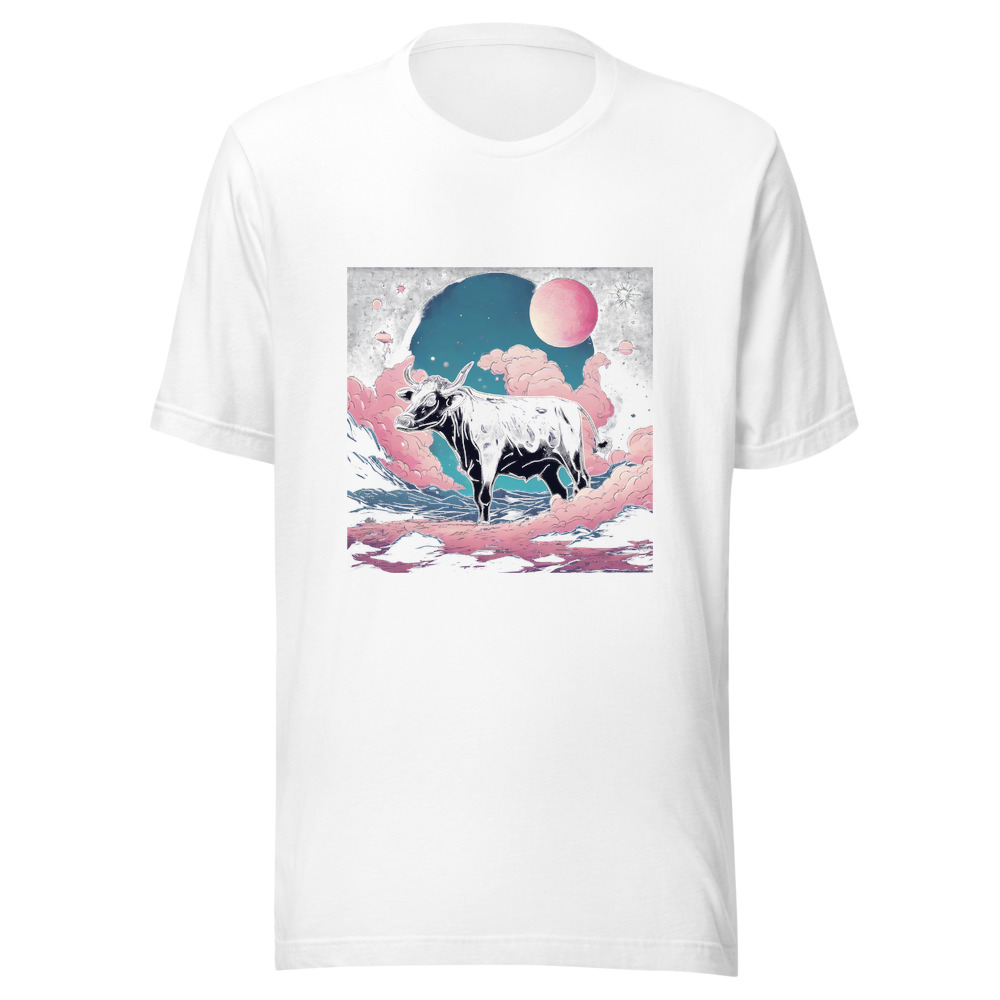 White T-Shirt with print art