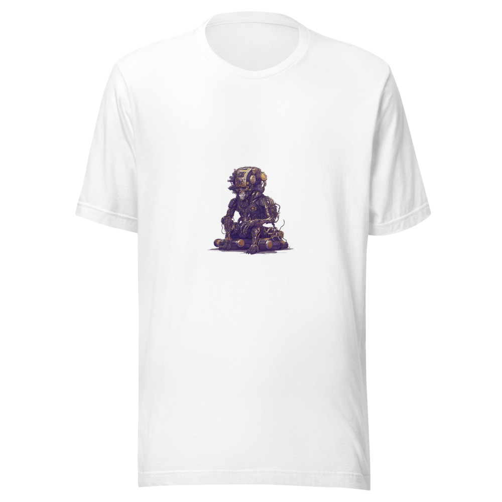White T-Shirt with print art