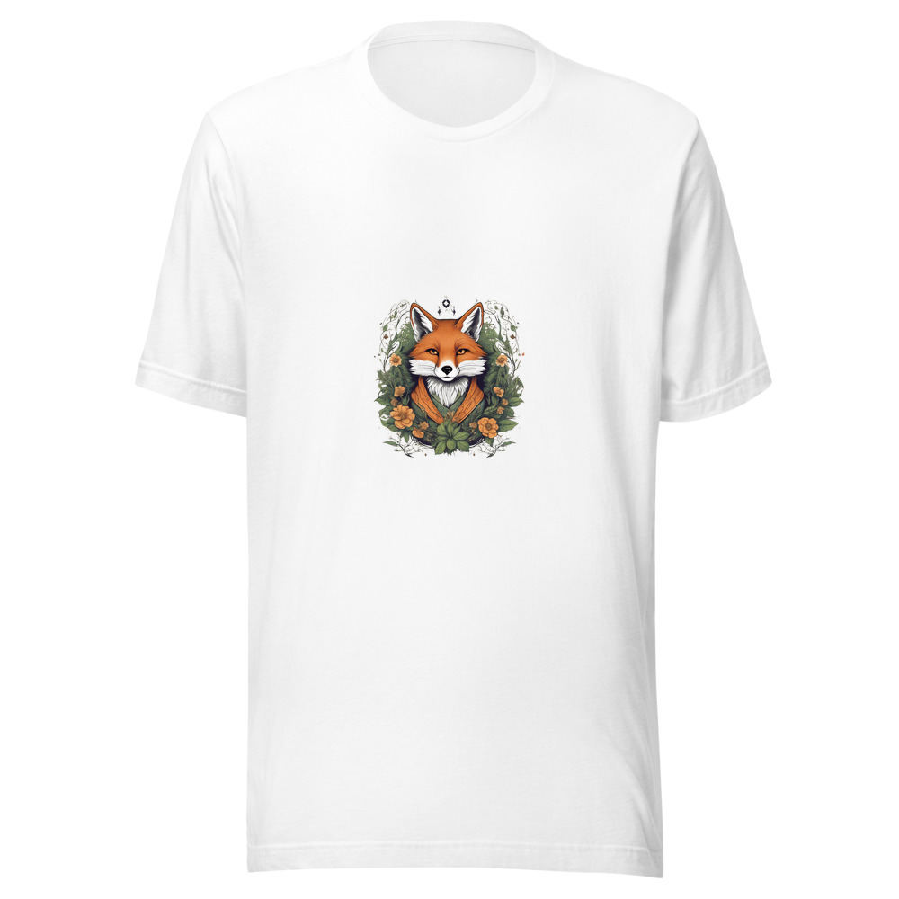 White T-Shirt with print art
